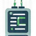 電子機器とリサイクルマークのアイコン